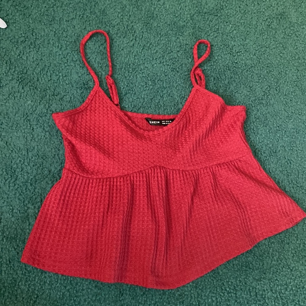 NWOT Shein Ruffle Tank - Picture 5 of 5